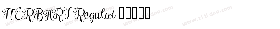 HERBART Regular字体转换